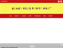 Tablet Screenshot of krazykidzpartybus.co.uk